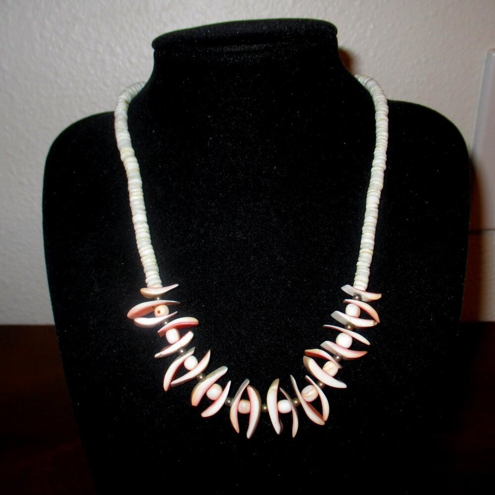 Puka Shell Handcrafted Necklace - image 1